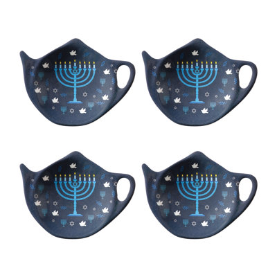 Set of 8 Teabag Holder Hanukkah