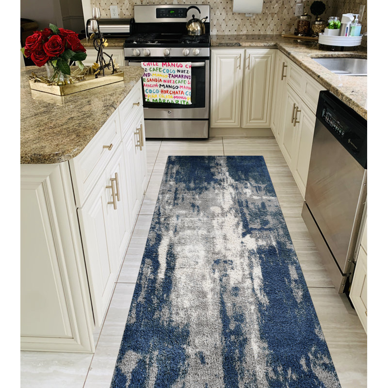 Arlillian Performance Abstract Indoor Rug, Runner 2'6" x 8'