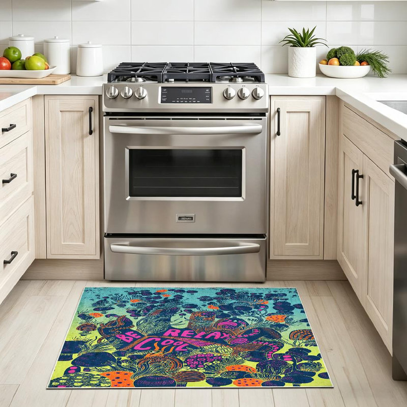 Tapis d'intérieur transparent Clear Doodle, Rectangle 32 po x 47 po