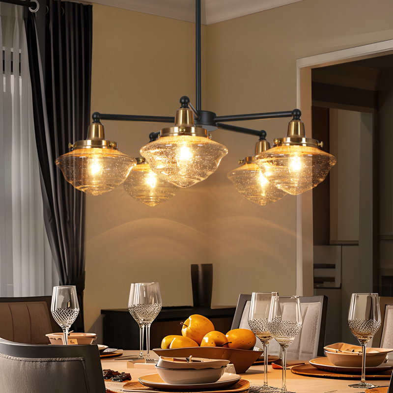 Eugie Light Shaded Traditional Chandelier, 5 Lights
