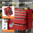 5-Drawer Tool Chest - Rolling tool box with wheels and lock system. Portable storage for warehouse, workshop, or repair shop. (Red)-1433847205