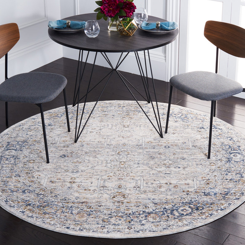 Gefell 600 Performance Oriental Rug, Round 6'