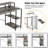 Haigh 55'' Computer Desk with Monitor Shelf-1049602714