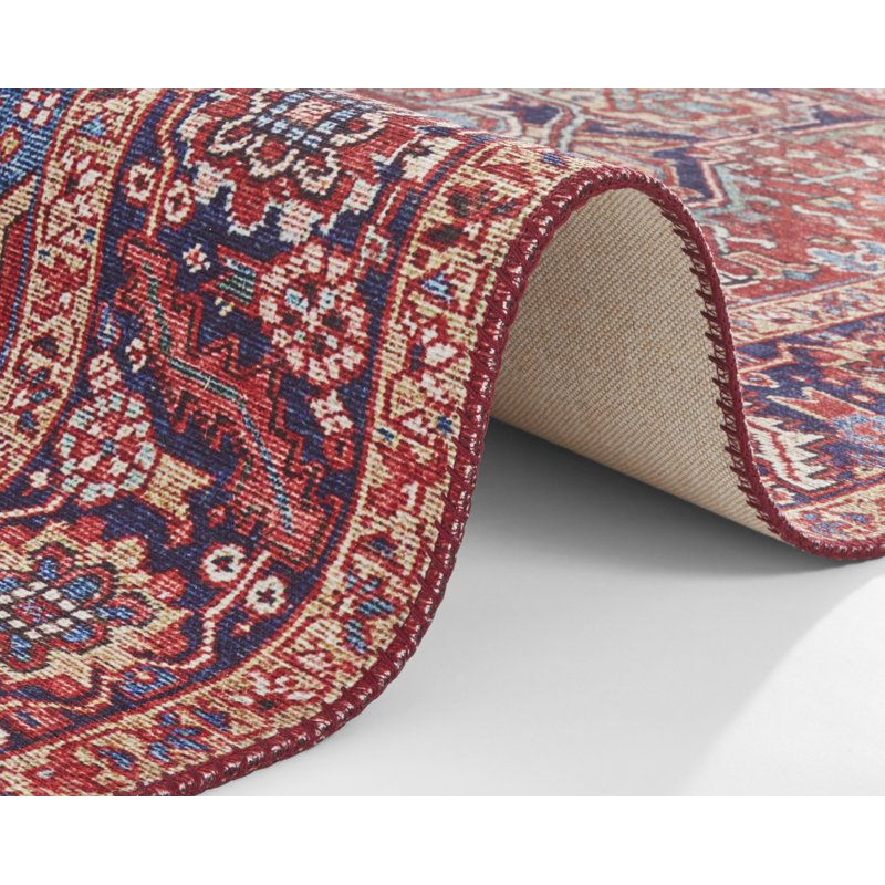 Amata Tufted Red Rug, Runner 80 x 200cm