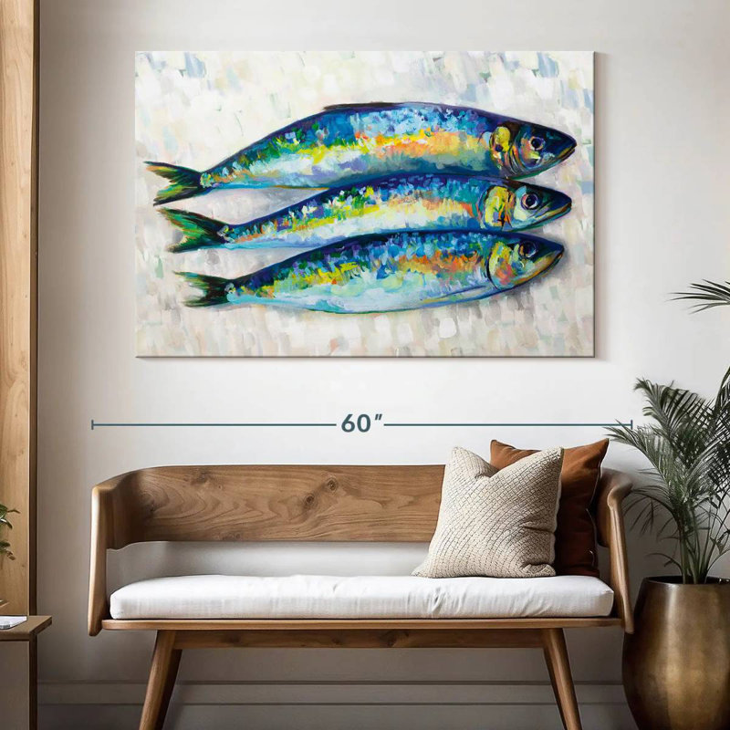 Yarlin Fish Trio, 34" H x 51" W