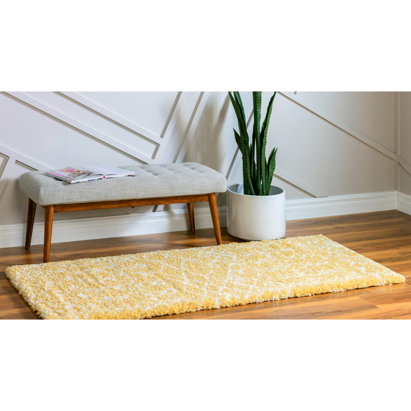Paquette Geometric Shag Area Rug, Runner 79 x 183cm