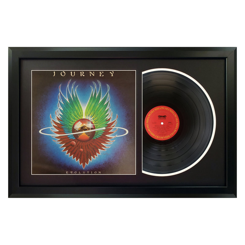 Journey "Evolution" Framed Record with Black Mat , Black