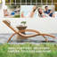 Méridienne d'extérieur, chaise longue de jardin avec repose-tête, kaki