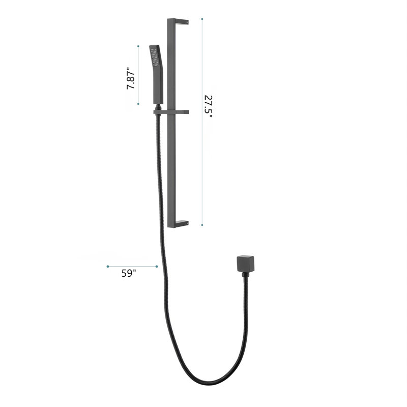 Système de douche complet avec valve brute