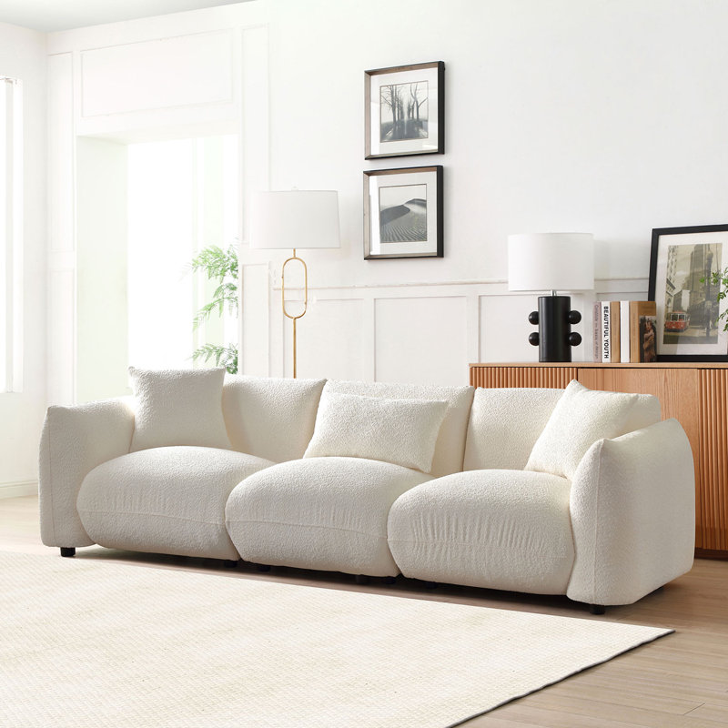 Canapé modulaire 102,36 po, Blanc