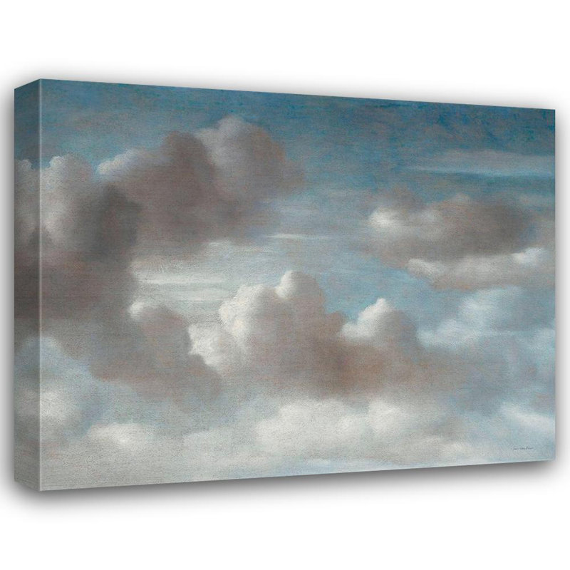 Lark Manor ™, art sur toile tendue avec sept arbres, «The Clouds», H 28 po x l 34 po
