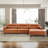Neithen 109.5" Wide Mid Century Modern L-Shaped Vegan Leather Sofa & Chaise-1918857346