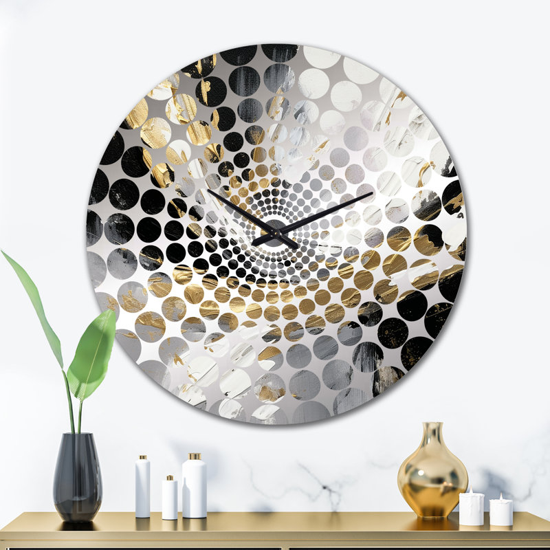 Malieya - Horloge murale abstraite, Grand