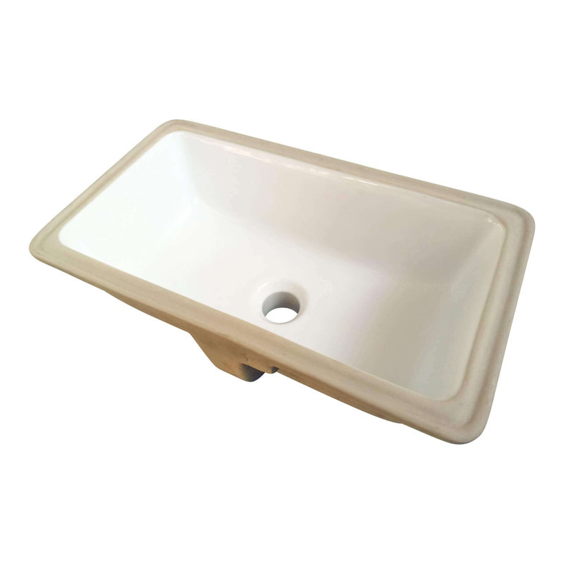 Fine Fixtures Undermount Vessel Bathroom Sink - White