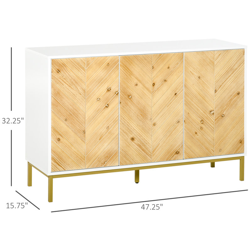Sideboard Buffet Cabinet,Buffet cabinet,Office Credenza with 3 Door 