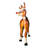 Santa's Christmas Red-Nosed Reindeer Statue