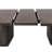 Amezcua Contemporary Style, Wood Rectangular Extension Kitchen Dining Table, Brown