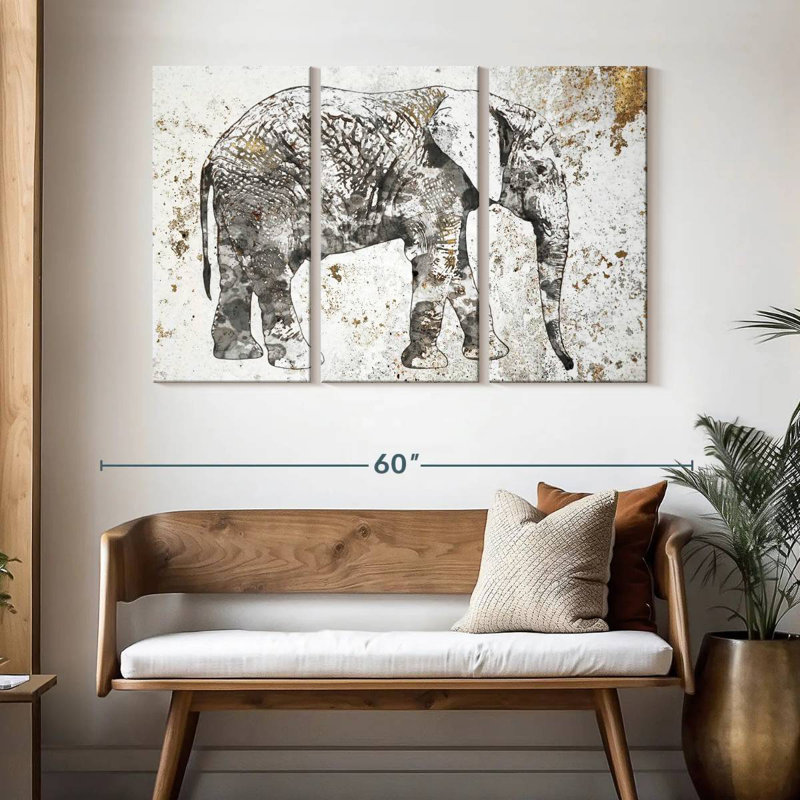 Elephant Stance, 32" H x 50" W