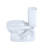 TOTO® Drake® Two-Piece Round 1.6 GPF Toilet, Colonial White-6788091-10482822