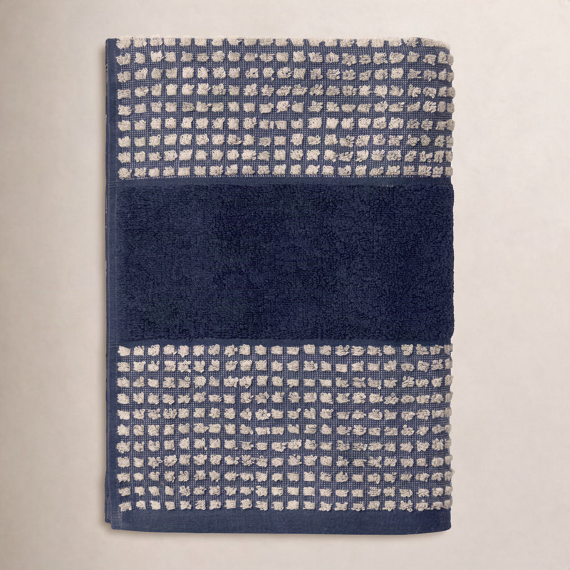 Reinetta Bath Towel, Blue/Sand