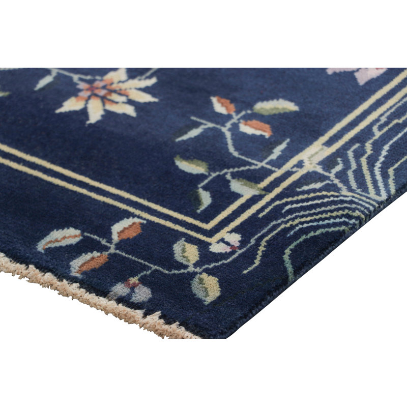One-of-a-Kind 2'x4' Hand Knotted Area Rug