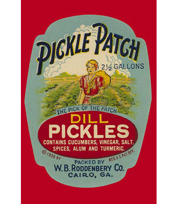 Pickle patch dill pickles-imprimé publicitaire