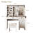 Charming Farmhouse Vanity Desk With Sliding Mirror And Ample Storage