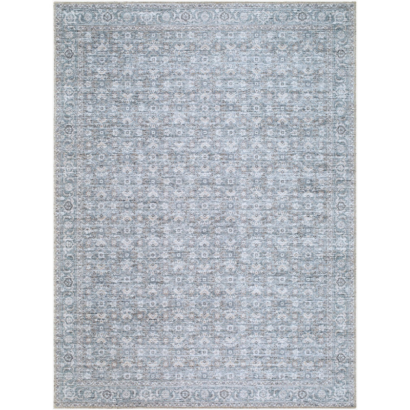Becki Owens X Livabliss Aureta Machine Woven Rug, Blue, Rectangle 8'10" x 12'