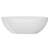 65" Freestanding Solid Surface Soaking Tub, Glossy White, High - Capacity Water, Ergonomic Lumbar Design Luxury Bathtub, Warm To Touch Efficient Drainage System