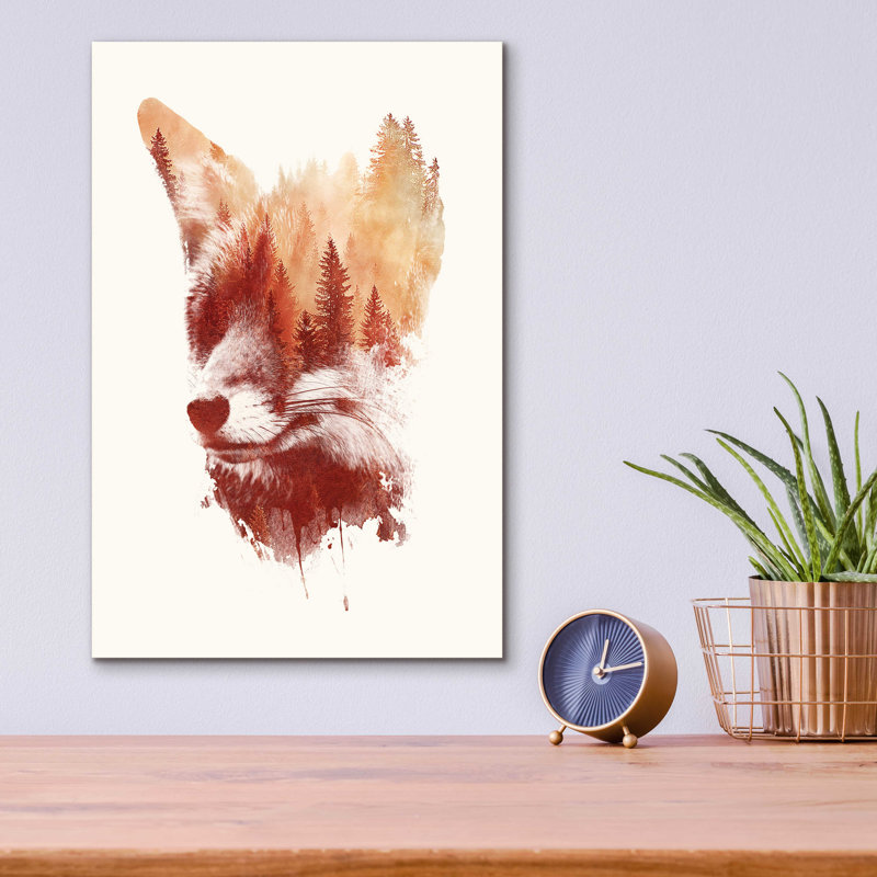 «Blind Fox» par Robert Farkas, H 16 po x l 12 po x P 0,13 po