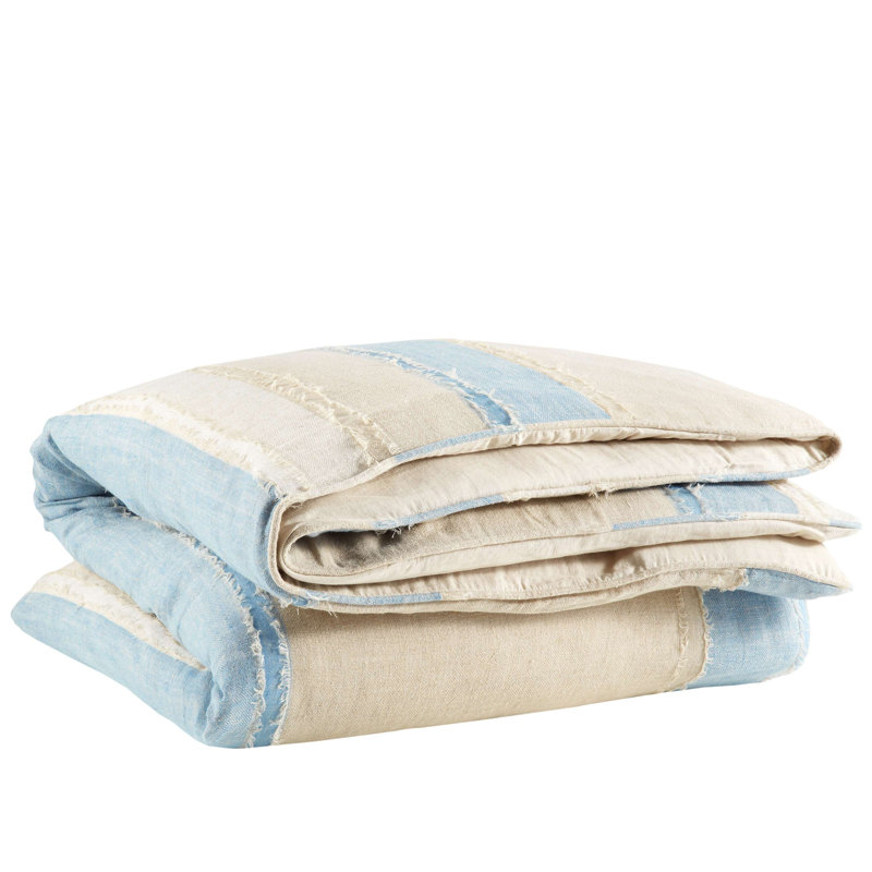 Moon Hills Linen Duvet Cover, Lapis, Full/Queen Duvet Cover
