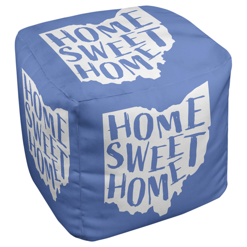 Repose-pieds à cubes ohio the home, bleu
