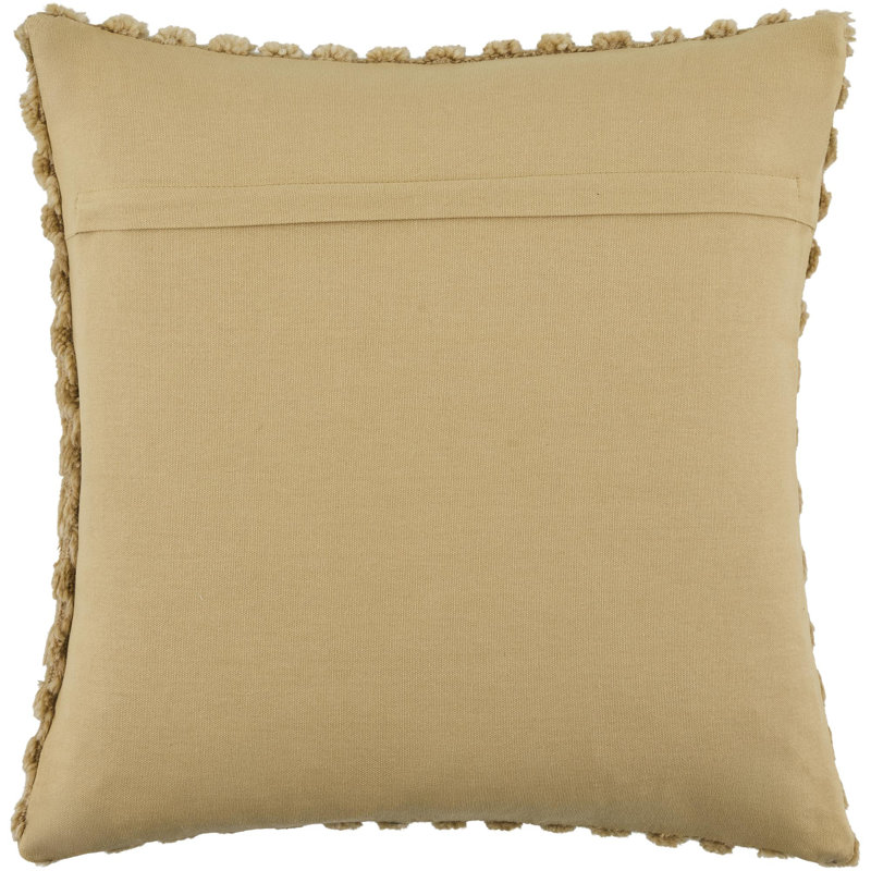 Novoli Accent Pillow, Pillow Cover Only - No Insert, Tan, Square 18"