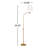 Keis LeeRoy 58.38" Task/Reading Floor Lamp-88144453