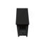 Table d'appoint, 2 niveaux, bout, lampe, table de chevet, table d'appoint, étroit, petit, tiroir de rangement, chambre à coucher, placage noir, transitionnel-2035598162-2035598169