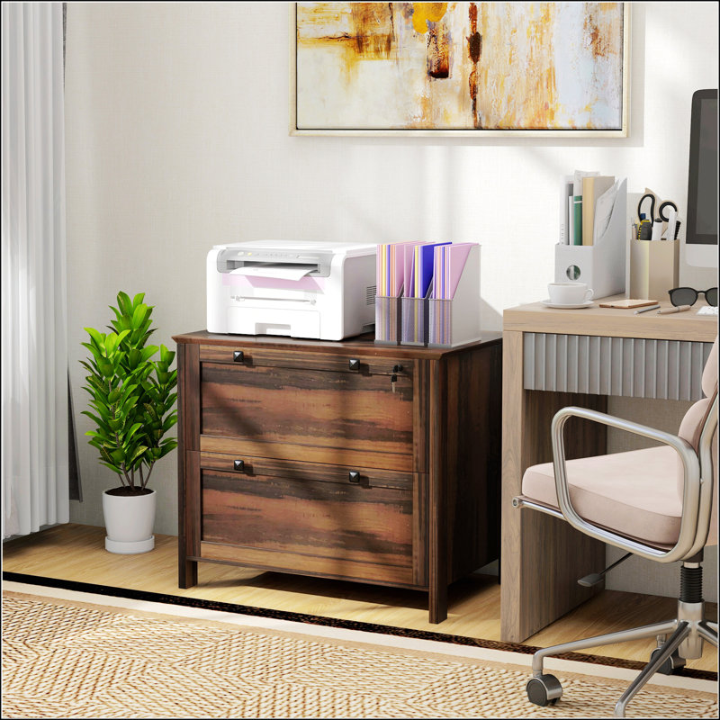 2 Drawer File Cabinet With Lock