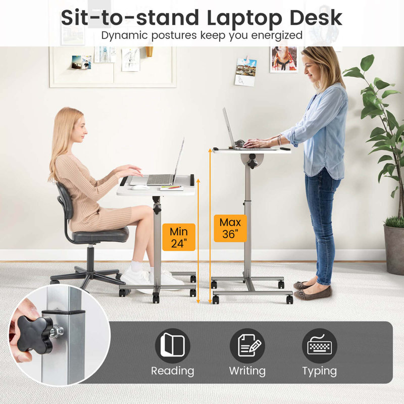Lauranne Adjustable Metal Base Standing Desk