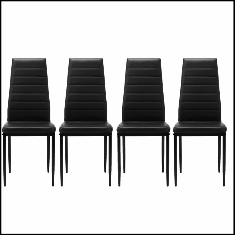 Élégante chaise de salle à manger en cuir PU au design ergonomique pour un confort et une esthétique moderne