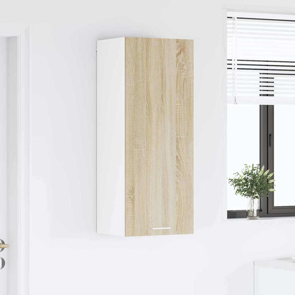 Vidaxl Hanging Cabinet Riga White 40 X 31 X 100 Cm Engineered Wood