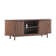 Dragelin Modern Reeded TV Stand with Open Storage