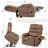 Oversized Lift Chair Lay Flat 74.8" Length, Large Power Lift Recliner For Elderly, Extra Wide Heated Massage Chair For Big And Tall In 24.8" Seat Width, 400 Lbs-1162303645