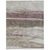 Horizon Rug: Modernist Hand Tufted Rug in Natural/Mauve Rug