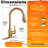 Touchless Kitchen Faucet with Pull-Down Hose, Hands-Free Motion Sensor Sink Faucet, 4 Spray Modes