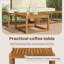 Square Solid Wood Outdoor Side Table-5639461