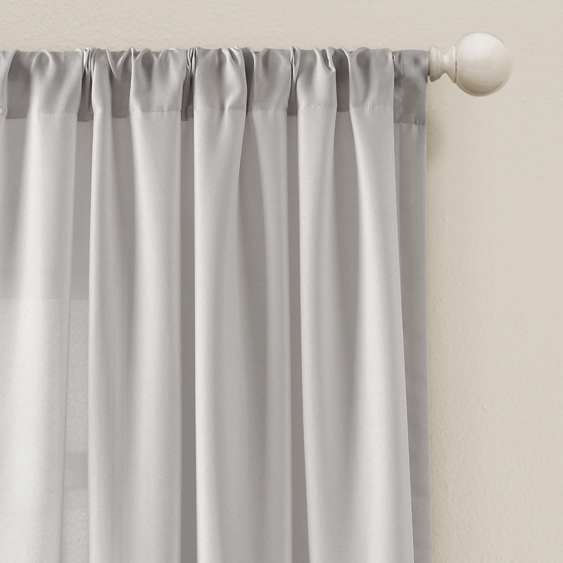 Polyester Semi Sheer Curtain Pair (Set of 2)