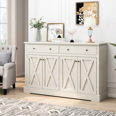 Living Room Sideboard With Drawers And Shelves - Vintage, Build Bedroom Storage , Spacious Interior