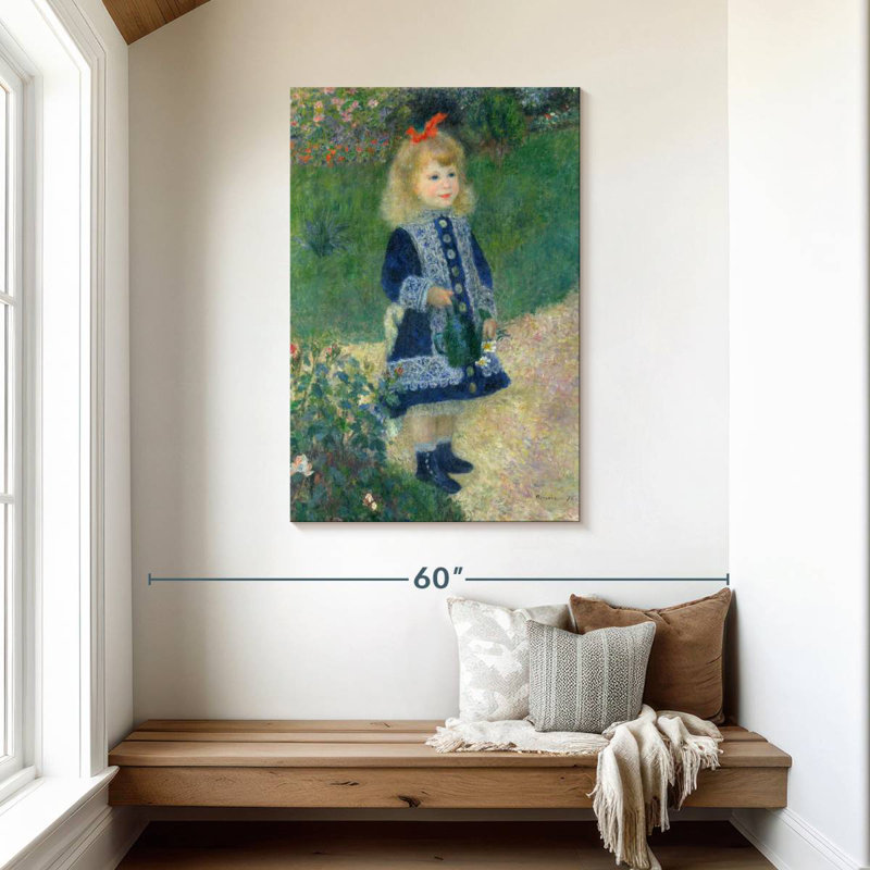 Leisha A Girl With A Watering Can, 45" H x 30" W