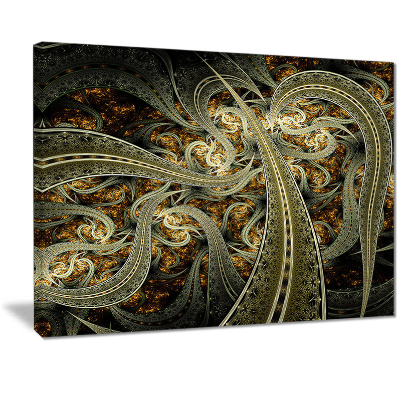 « métallique fabric pattern », impression sur toile, H 20 po x l 20 po x P 1 po