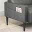Imelda 83" Faux Leather Square Arm Sofa-339598368