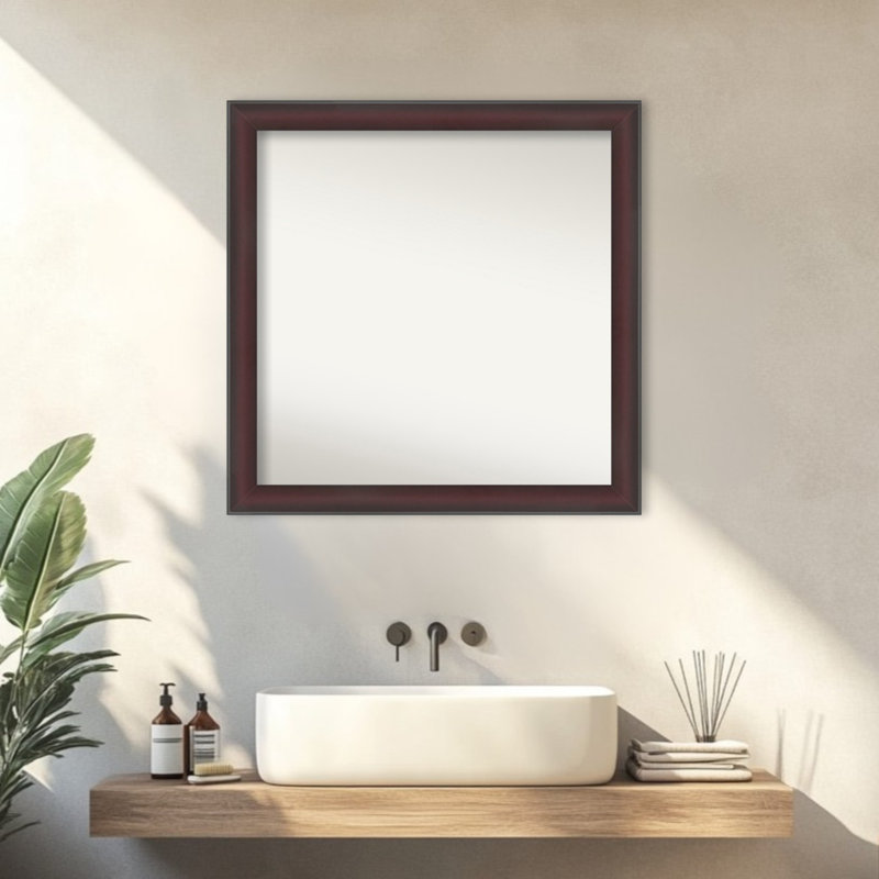 Miroir mural de salle de bain Grand Cherry, 29,75 po x 29,75 po, Cherry